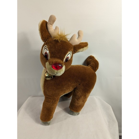 VTG Applause 20” RUDOLPH The Red Nosed Reindeer Musical Light-Up Standing Plush - Picture 1 of 8